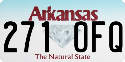 AR license plate 271OFQ