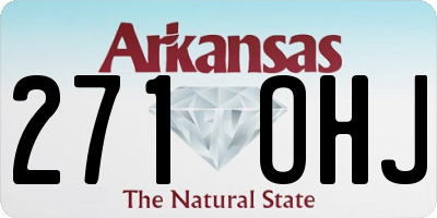 AR license plate 271OHJ