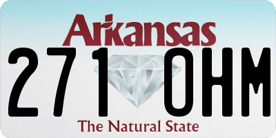 AR license plate 271OHM