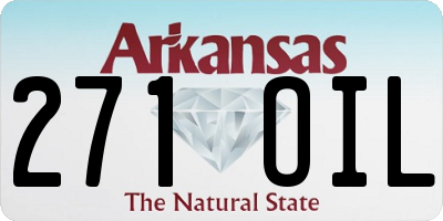 AR license plate 271OIL