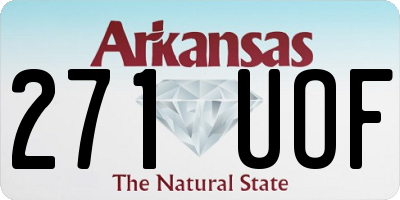 AR license plate 271UOF