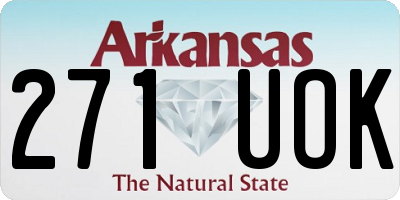 AR license plate 271UOK