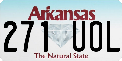 AR license plate 271UOL
