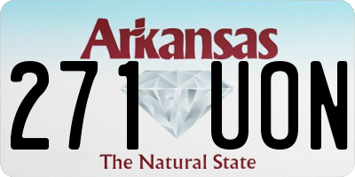 AR license plate 271UON