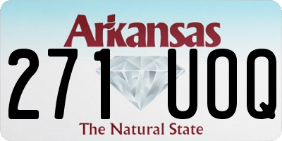 AR license plate 271UOQ