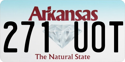 AR license plate 271UOT