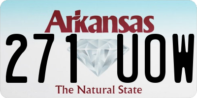AR license plate 271UOW