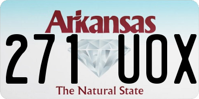 AR license plate 271UOX