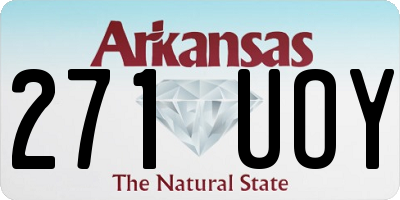 AR license plate 271UOY