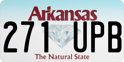 AR license plate 271UPB