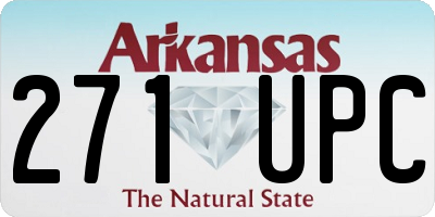 AR license plate 271UPC
