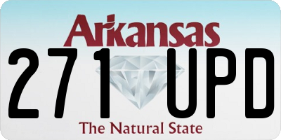 AR license plate 271UPD