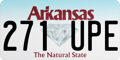 AR license plate 271UPE