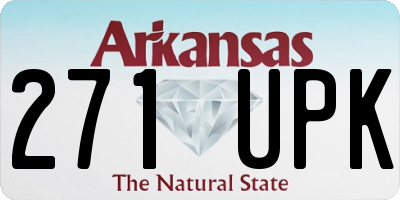 AR license plate 271UPK