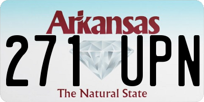 AR license plate 271UPN