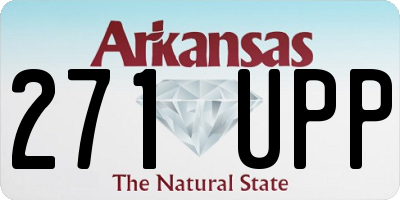 AR license plate 271UPP