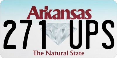 AR license plate 271UPS