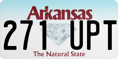 AR license plate 271UPT