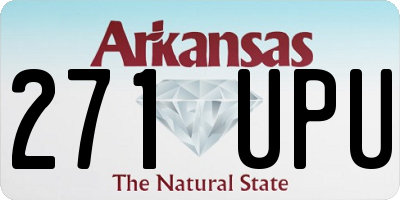 AR license plate 271UPU