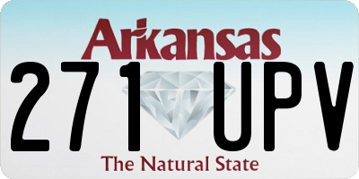 AR license plate 271UPV