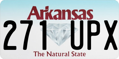 AR license plate 271UPX