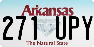 AR license plate 271UPY