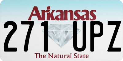 AR license plate 271UPZ