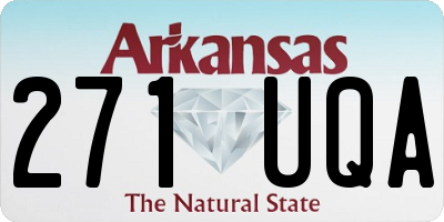 AR license plate 271UQA