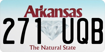 AR license plate 271UQB