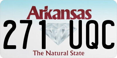AR license plate 271UQC