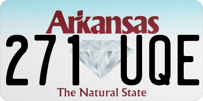 AR license plate 271UQE