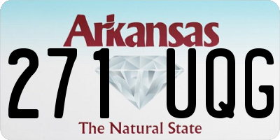 AR license plate 271UQG
