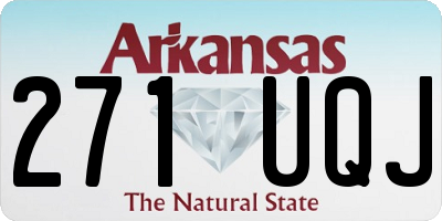 AR license plate 271UQJ