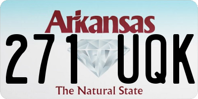 AR license plate 271UQK
