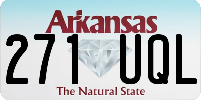 AR license plate 271UQL