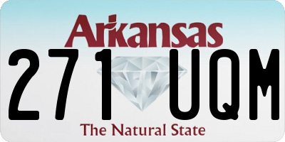 AR license plate 271UQM