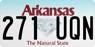AR license plate 271UQN