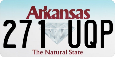 AR license plate 271UQP