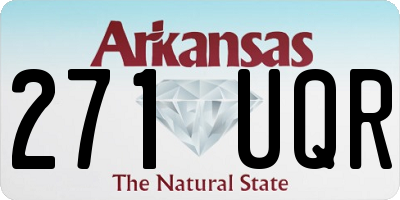 AR license plate 271UQR
