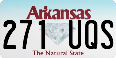AR license plate 271UQS