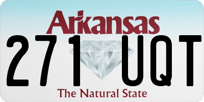 AR license plate 271UQT
