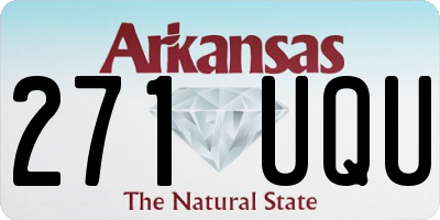 AR license plate 271UQU