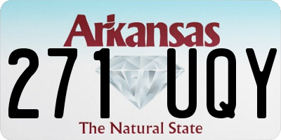 AR license plate 271UQY