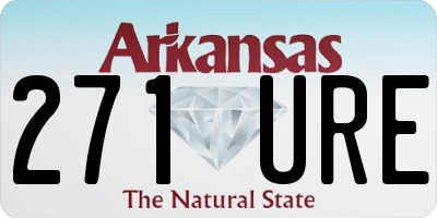 AR license plate 271URE