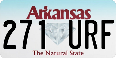 AR license plate 271URF