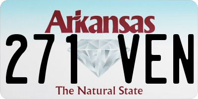 AR license plate 271VEN