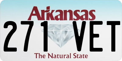 AR license plate 271VET
