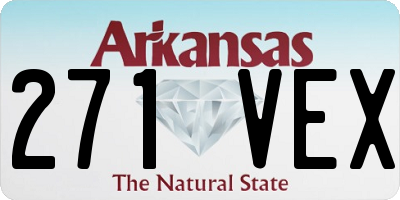 AR license plate 271VEX