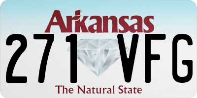 AR license plate 271VFG