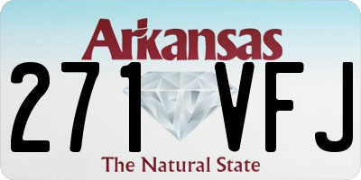 AR license plate 271VFJ